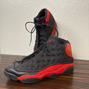Vintage 1998 Air Jordan 13 Bred Size 9 980204 136002 062 FLAWED Retro Sneakers